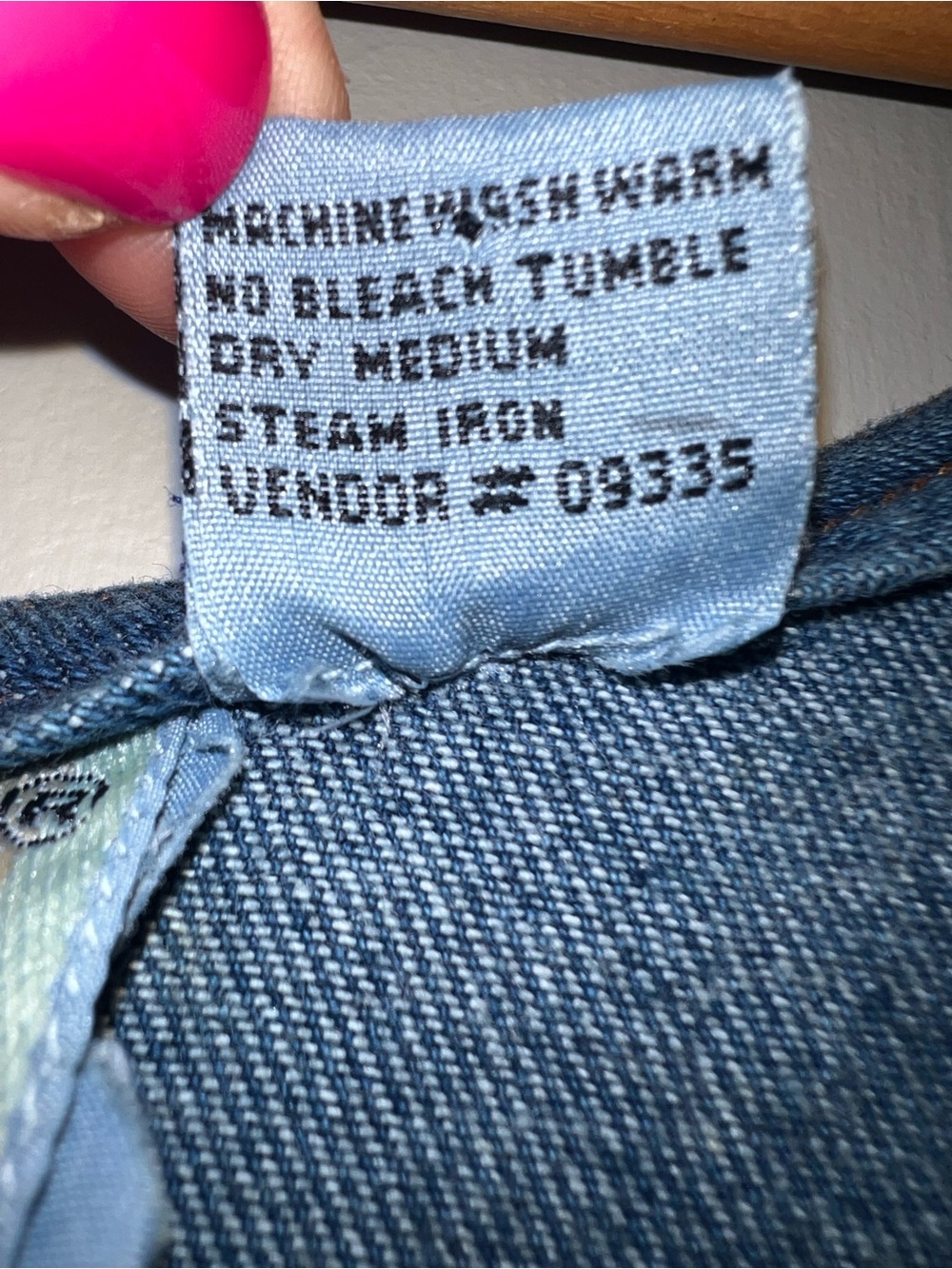 Vintage 90’s Denim Pinafore Grunge Cottagecore Pockets Jumper Dress Blue Size 14 - Picture 9 of 13